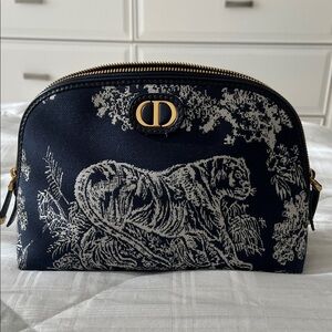 Dior Black and White Toile de Jouy Cosmetic Case